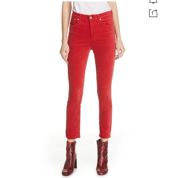 rag & bone Pants - Rag & Bone Velvet Skinny Pants